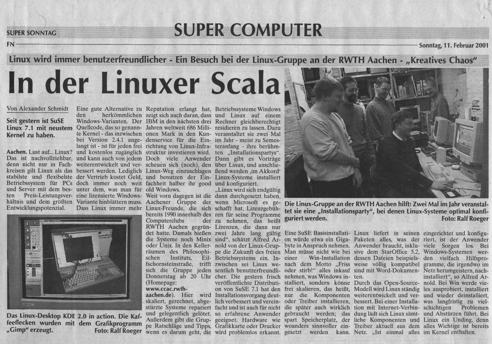 Linux im CCAC 2001