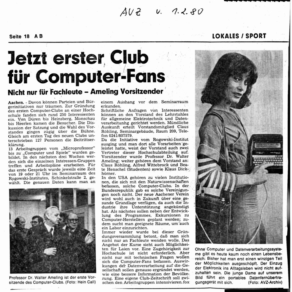 Beitrag AVZ 1980